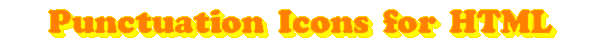 Punctuation Icons for HTML