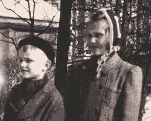 Photograph of Lothar with his sister