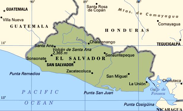 El Salvador Political Map