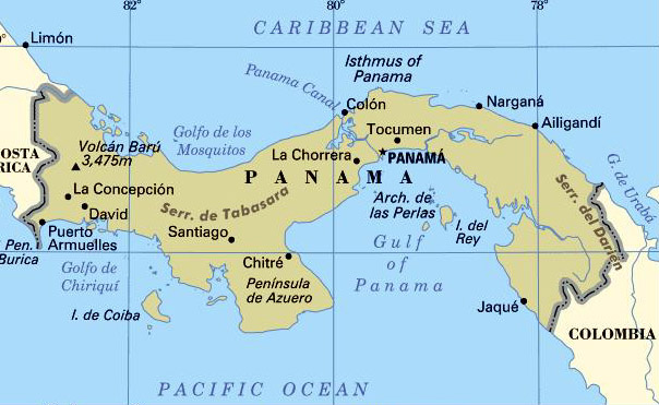 Panama Political Map